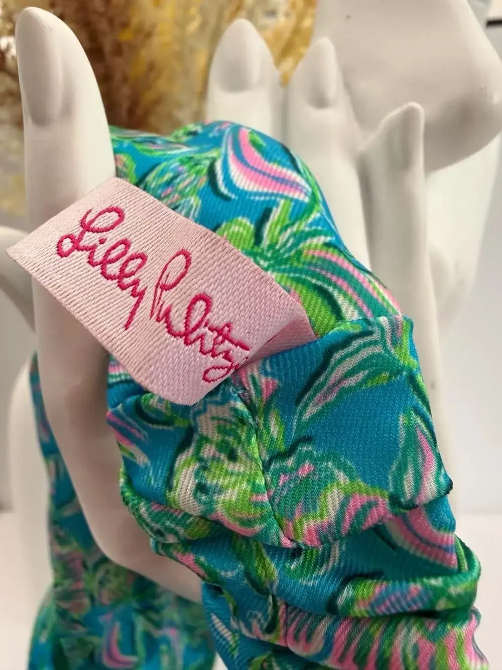 Lilly Pulitzer Twist Wrap Headband in Chick Magnet Print